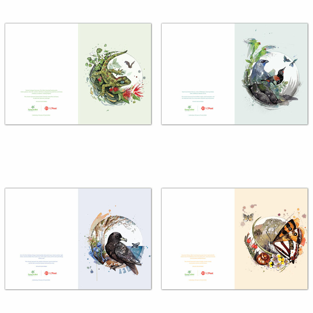 Forest & Bird 100 Years Greeting Card Set | NZ Post Collectables