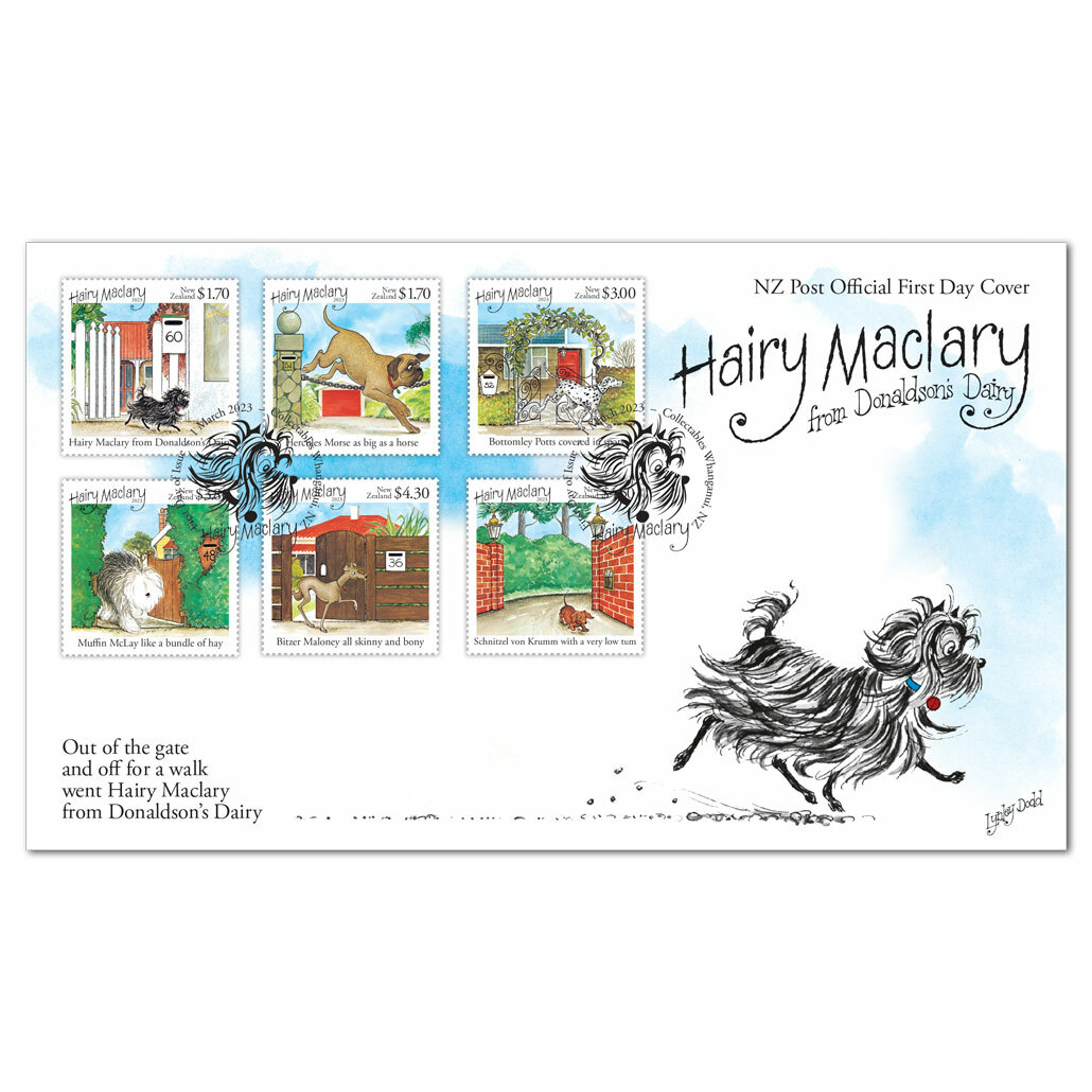 Hairy Maclary first day cover | NZ Post Collectables