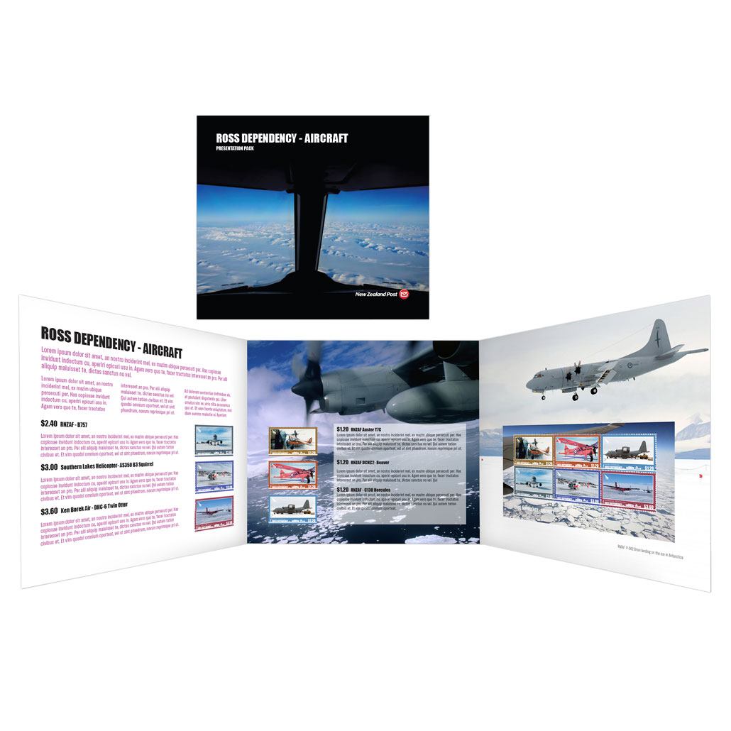 2940 of 2958 2018 Ross Dependency Aircraft Presentation pack | NZ Post Collectables