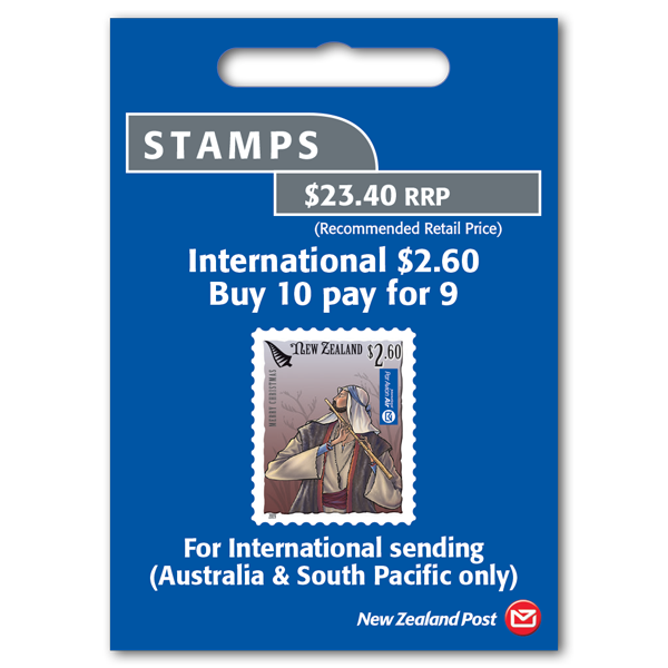 Christmas 2019 booklet containing 10 x $2.60 self-adhesive stamps