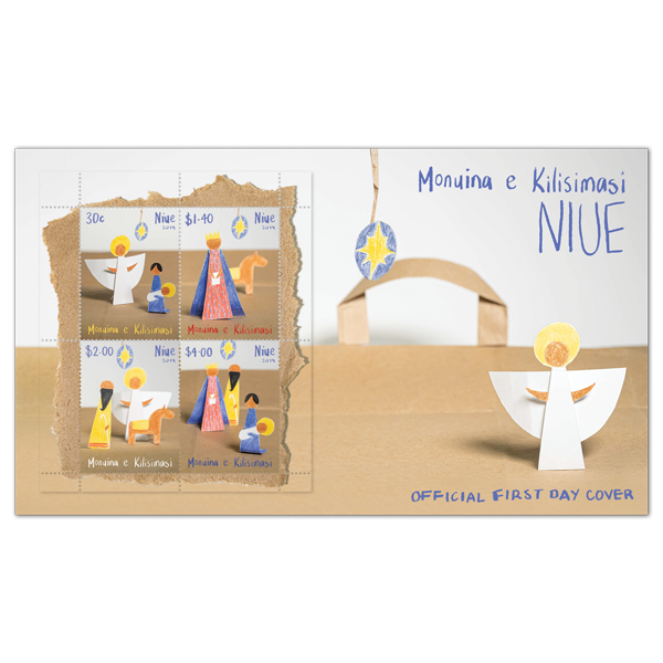 Niue Christmas 2019 miniature sheet first day cover | NZ Post Collectables