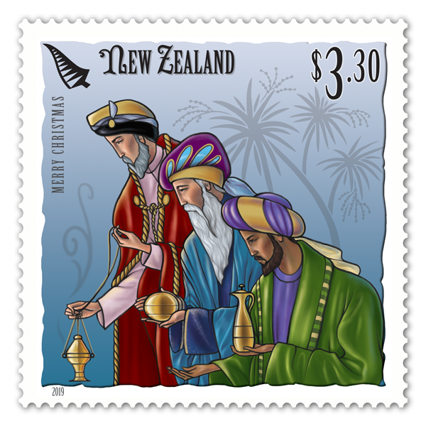 Christmas 2019 single $3.30 gummed stamp