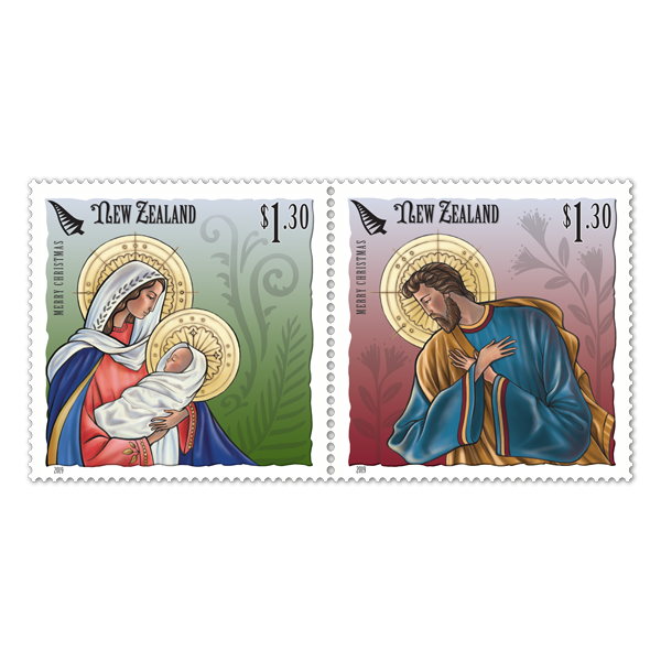 Christmas 2019 se-tenant set of stamps