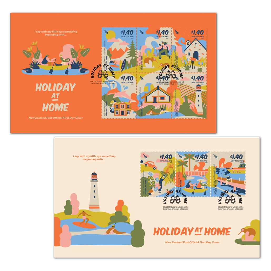 Holiday at Home set of two first day covers | NZ Post Collectables