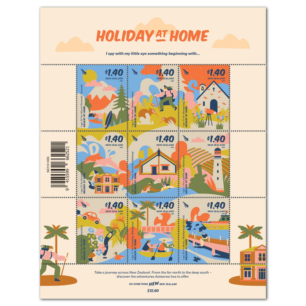 Holiday at Home set of stamps | NZ Post Collectables