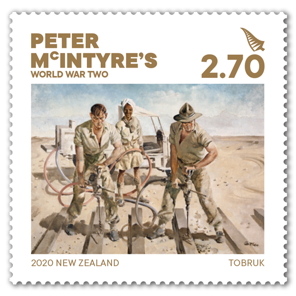 Peter McIntyre's World War Two single $2.70 gummed stamp | NZ Post Collectables