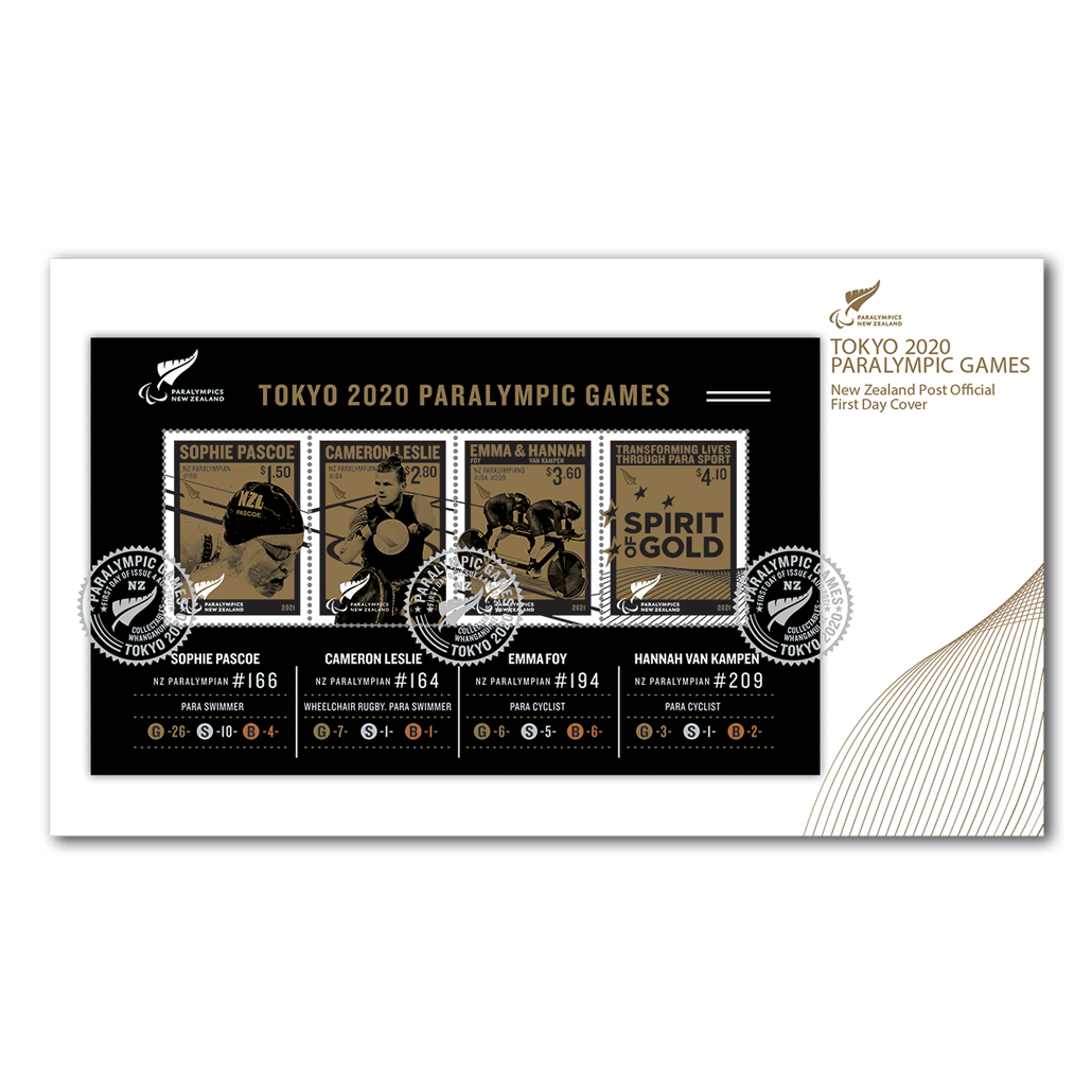 Tokyo 2020 Paralympic Games Miniature Sheet First Day Cover | NZ Post Collectables