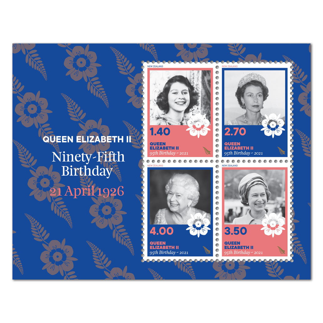 Queen Elizabeth II Ninety-Fifth Birthday miniature sheet | NZ Post Collectables