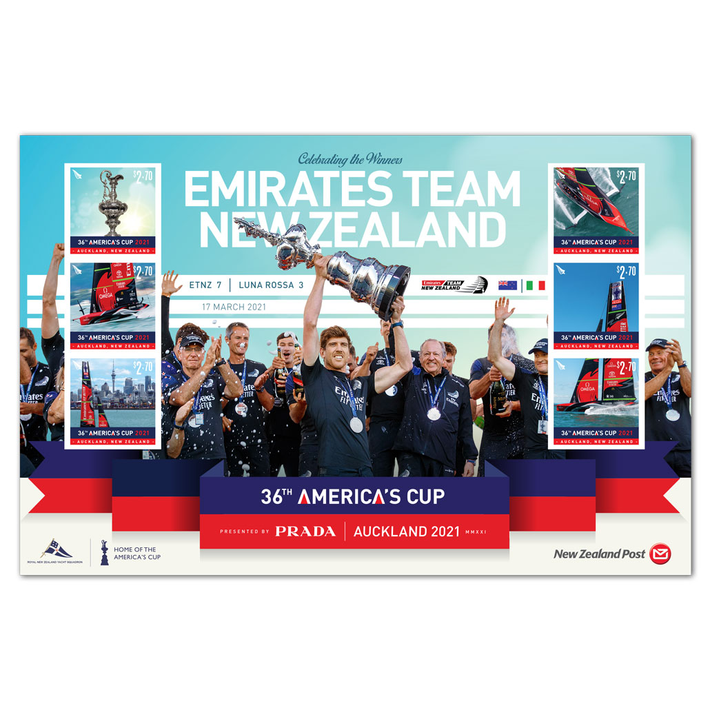 2021 America's Cup set of stamps | NZ Post Collectables