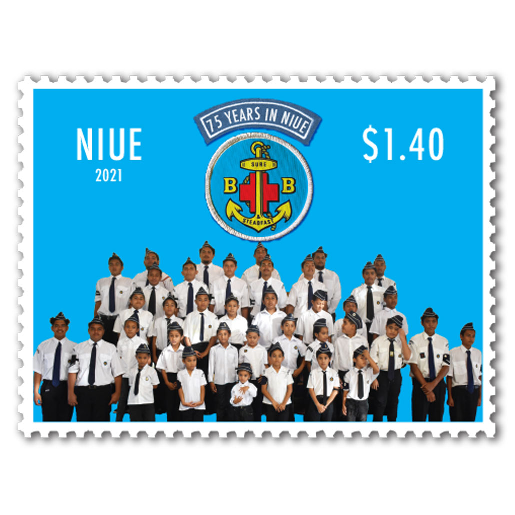 Boys' Brigade Niue - 75 Years $1.40 single stamp | NZ Post Collectables