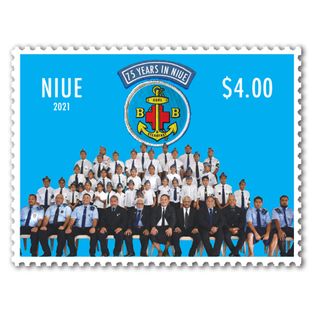 Boys' Brigade Niue - 75 Years $4.00 single stamp | NZ Post Collectables