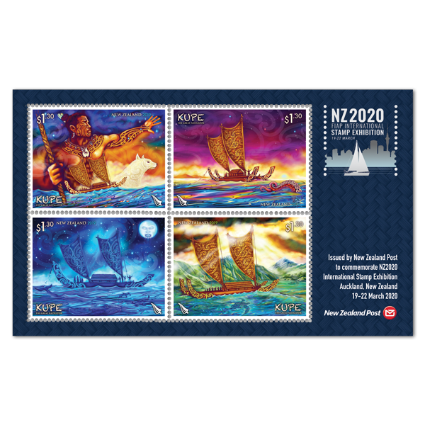 NZ2020 International Stamp Exhibition Kupe - The Great Navigator miniature sheet | NZ Post Collectables