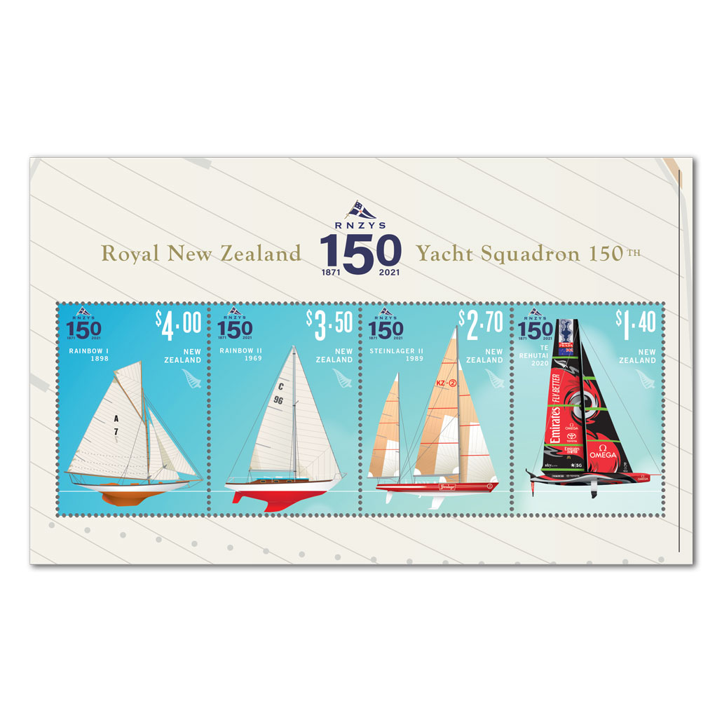 RNZYS 150 gummed miniature sheet | NZ Post Collectables