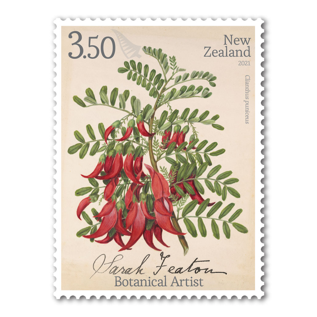 2021 Sarah Featon - Botanical Artist $3.50 Stamp | NZ Post Collectables