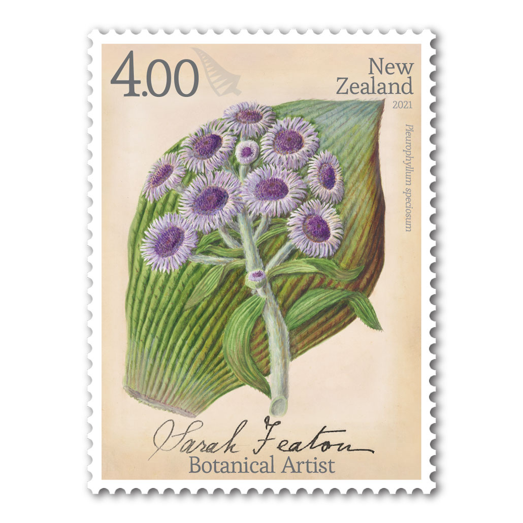 2021 Sarah Featon - Botanical Artist $4.00 Stamp | NZ Post Collectables