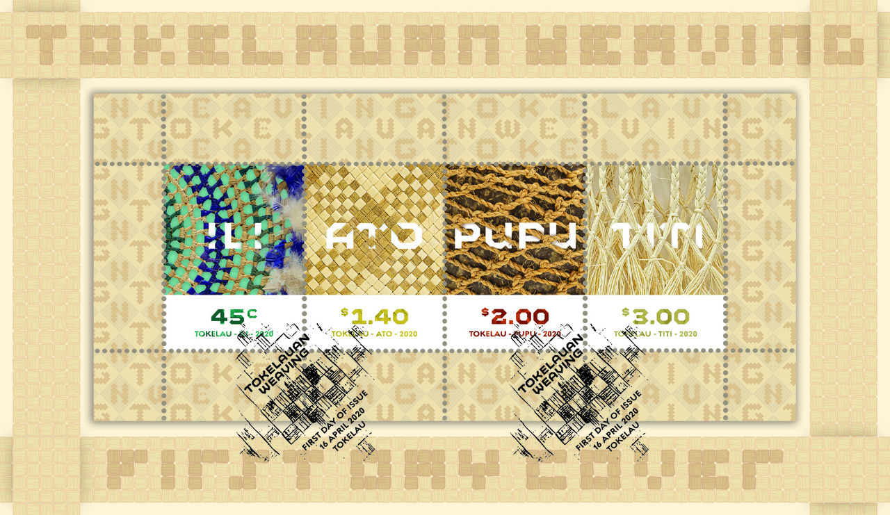 Tokelau Weaving 2020 miniature sheet first day cover | NZ Post Collectables