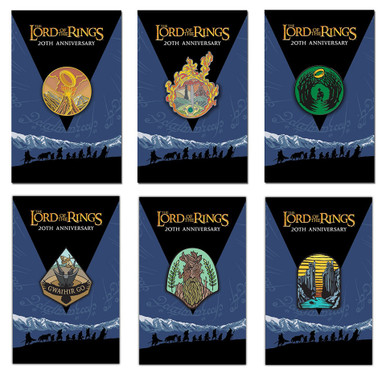 2023 The Lord of the Rings: 20th Anniversary Six Enamel Pin Set
