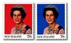ダイアナ妃・英国王室記念切手 1985 New Zealand 10枚 1985 Royal Definitives - NZ Post Collectables