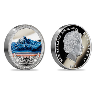 2021 Discover NZ - Aoraki Mount Cook Silver Proof Coin | NZ Post