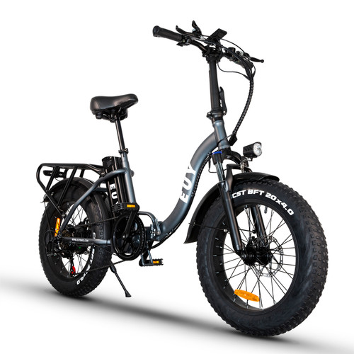 750w Step Through Electric Bike for Adults;  20'x4.0'Fat Tire Foldable Ebikes with 48V 16Ah Removable Battery;  Shimano 7 Speed Electric Bicycles for Urban