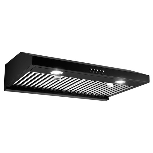 30 inch Kitchen Under Cabinet Range Hood 600CFM Stainless Steel Cooking Vented LEDs