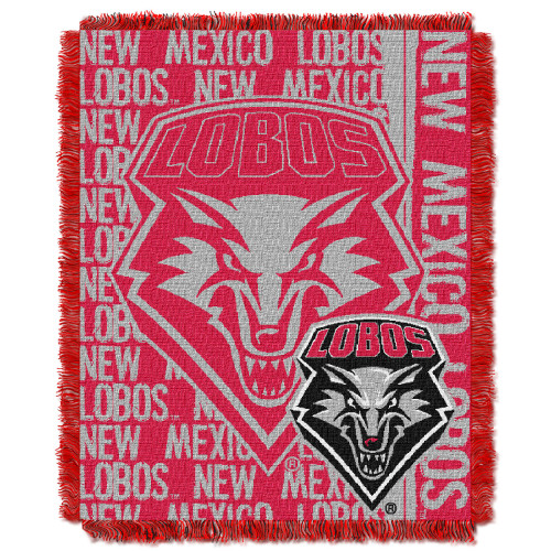 New Mexico OFFICIAL Collegiate "Double Play" Woven Jacquard Throw