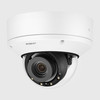Hanwha PNV-A9081RLP 4K Low-Mid Speed LPR IR Vandal Dome IP Camera side front  alt