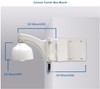 Geovision Pendant Wall Mount Bracket with Convex Wall Mount Adapter and Back Box