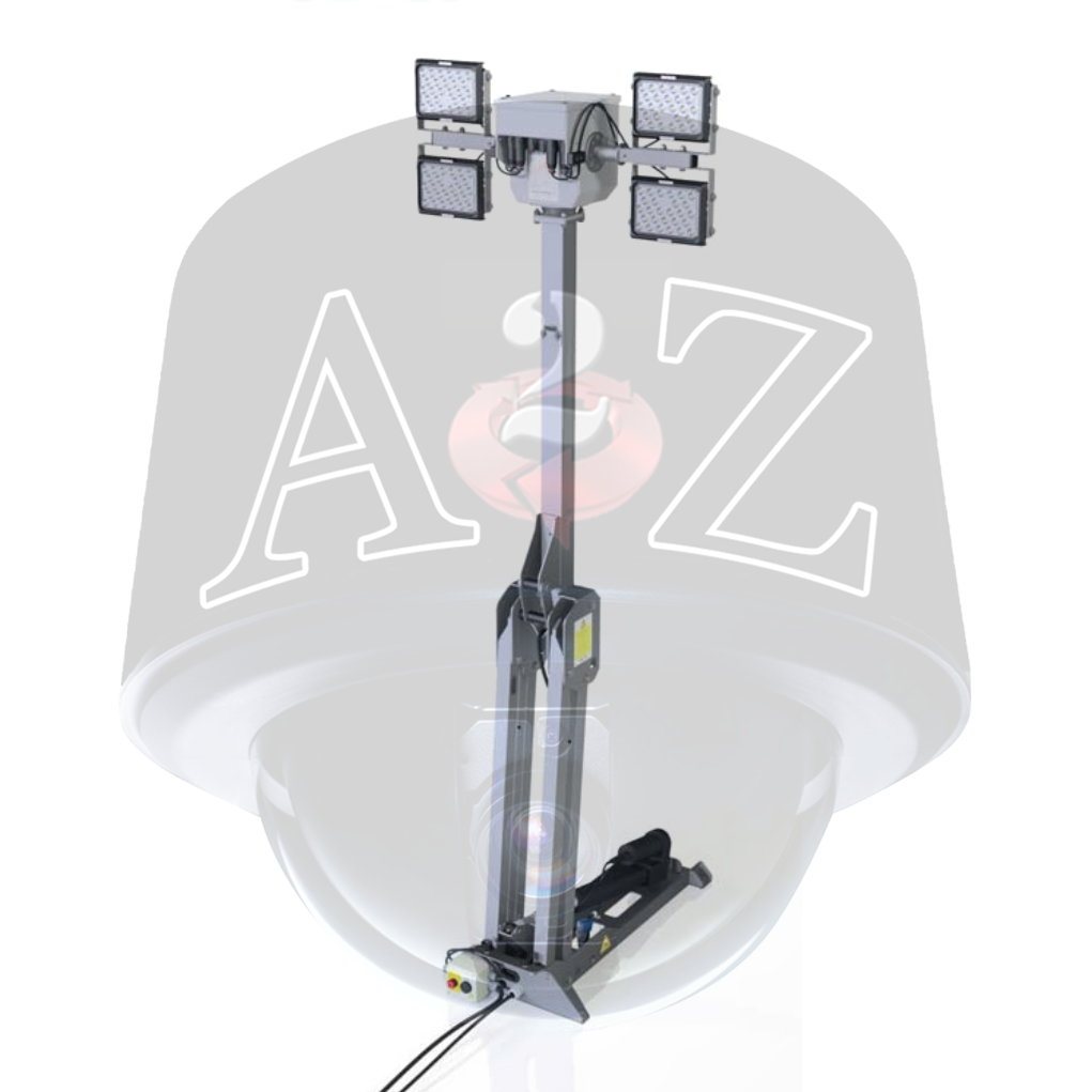 A2Z PTL-FRMM Pan/Tilt Lighting Folding Roof-mount Mechanical Mast