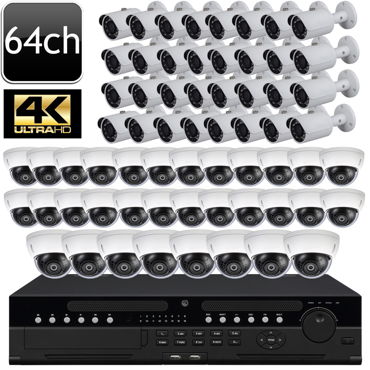 QNAP MESSOA QM4-IP-SYSTEM HD Megapixel IR Bullet IP Camera System