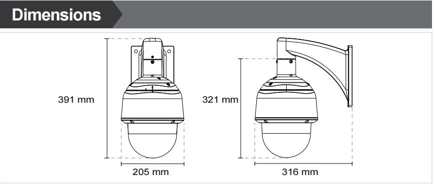 Vivotek SD8363E 2MP PTZ IP Camera Speed Dome 20x