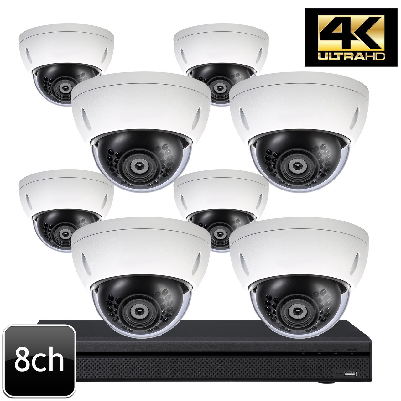 Dahua Ultra HD 4K 8 channel 8 IP Security Camera System OEM-SD2