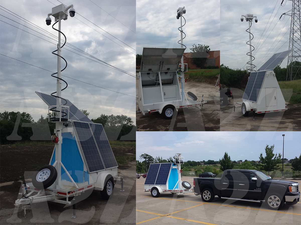 A2Z MMST-AZ1 4G Solar Power HD Security Surveillance Trailer