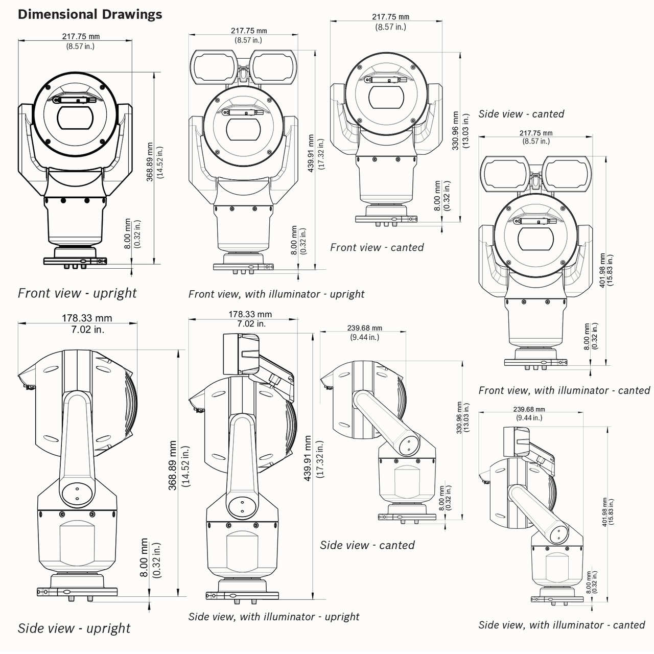 Bosch MIC IP PTZ Camera Dynamic 7000 HD 1080P 30x IVA