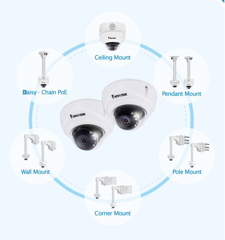VIVOTEK CC8370-HV ドーム型防犯カメラ 2台セット Vivotek FD836B-HVF2 2MP IR Vandal Dome IP Camera