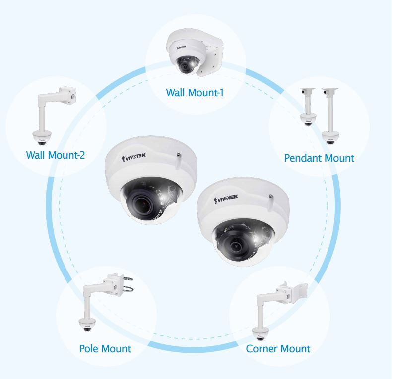 VIVOTEK FD8367A-V ドーム型カメラ 3台セット Vivotek FD8369A-V 1080P IR Vandal Dome IP Camera