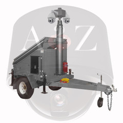 A2Z 4G Dual IR PTZ Solar Security Trailer MMST-EZ3 Grey