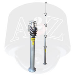 A2Z LPM Telescopic Pneumatic Mast retracted and extended A2Z LPM Telescopic Pneumatic Mast retracted and extended
