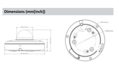 A2Z PDN1AT203G Mini Dome PTZ Dimensions