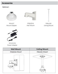 A2Z PDN1AT203G Mini Dome PTZ  Optional Mounting