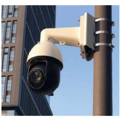 A2Z PDN49I425XR 4MP IR PTZ Camera shown with optional Pole Mount