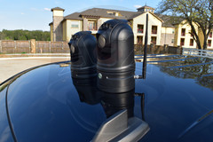 A2Z QPTZ9 Quick Magnet Mount Mobile Vehicle IR HD PTZ Cameras - Standard IP and WiFi - 4G - Battery Equipped Models in Black side by side