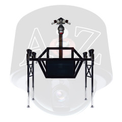 A2Z M3SP Modular Mobile Mast Surveillance Platform including Battery Power, 4G Cellular and Multiple Security Cameras