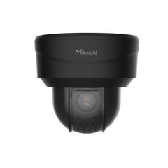 Milesight MS-C5371-X12PE 5MP AI 12x IR Vandal Dome PTZ IP Camera black casing side Milesight MS-C5371-X12PE 5MP AI 12x IR Vandal Dome PTZ IP Camera black casing side
