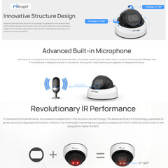 Milesight MS-C8175-SPD 4K A.I. Vandal IR Turret IP Camera - Flexible - Mic - Wide IR POSTER