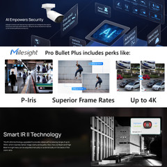 Milesight MS-C2966-RFIPE 2MP A.I. Pro 5x IR Bullet IP Camera POSTER AI - P-Iris - FPS  - 4K - SMART IR II