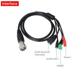 A2Z MOD-B1 Mobile & Portable PTZ Surveillance Cameras -  Sample Interface Removable Cable