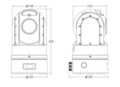 A2Z MOD-B1 Mobile & Portable PTZ Surveillance Cameras - diagram - mm