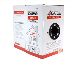 A2Z Premium Cat5e Riser Rated Bulk Ethernet Cable, 24AWG Solid Copper, 1000ft Pull Box Front side