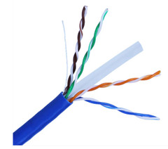 A2Z AZP-C6U7697RK – Cat6 Riser Rated Bulk Ethernet Cable, 23 AWG Solid Copper Blue